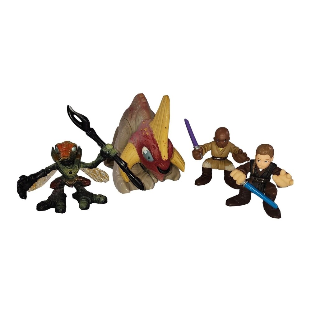 Star Wars Playskool Galactic Heroes GEONOSIAN, REEK, ANAKIN, MACE WINDU